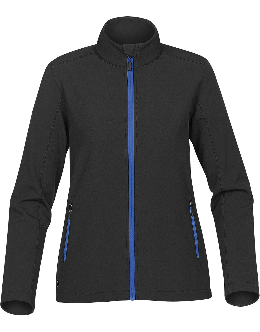 Stormtech Womens Orbiter Softshell 1w - Black Azure Blue - Customisable Jacket