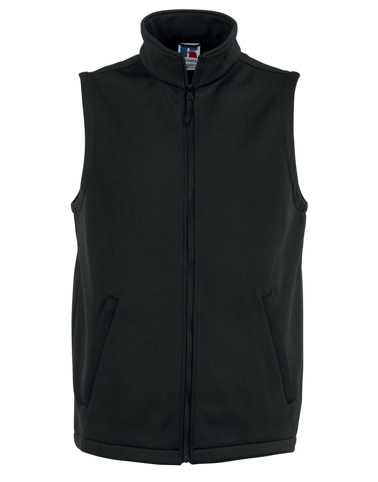 Russell Collection Russell Mens Smart Softshell Gilet r041m - Black - Customisable Bodywarmers