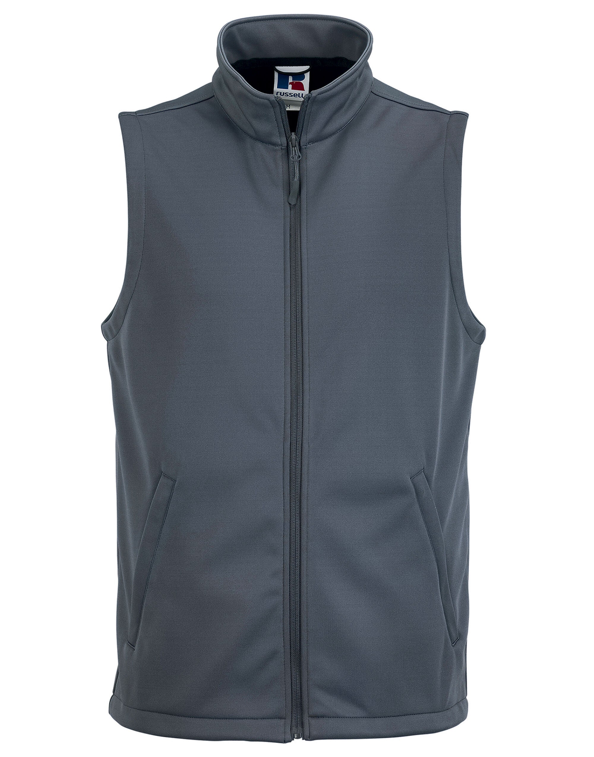 Russell Collection Russell Mens Smart Softshell Gilet r041m - Convoy Grey - Customisable Bodywarmers