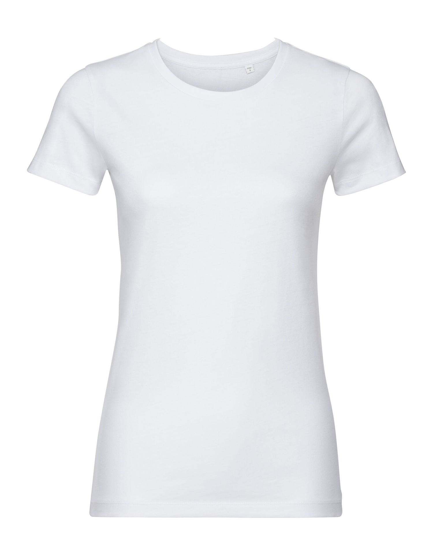 Russell Short Sleeve Collection Russell Short Sleeve Ladies Pure Organic T R108F - White - Customisable T-Shirt