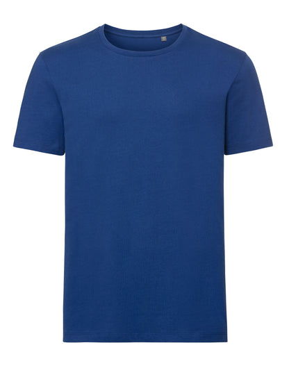 Russell Short Sleeve Collection Russell Short Sleeve Mens Pure Organic T R108M - Bright Royal - Customisable T-Shirt