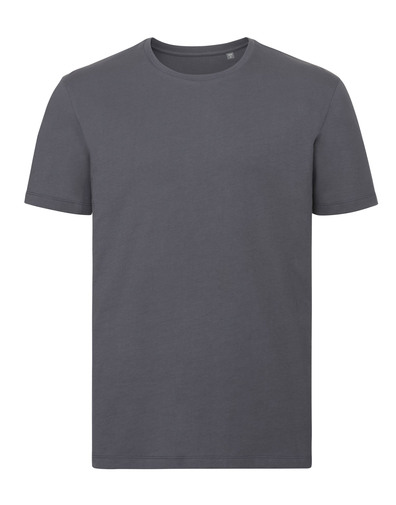 Russell Short Sleeve Collection Russell Short Sleeve Mens Pure Organic T R108M - Convoy Grey - Customisable T-Shirt