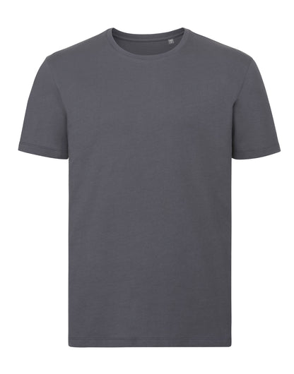 Russell Short Sleeve Collection Russell Short Sleeve Mens Pure Organic T R108M - Convoy Grey - Customisable T-Shirt