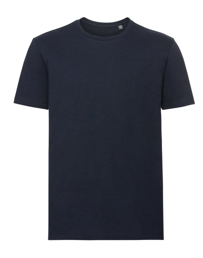 Russell Short Sleeve Collection Russell Short Sleeve Mens Pure Organic T R108M - French Navy - Customisable T-Shirt