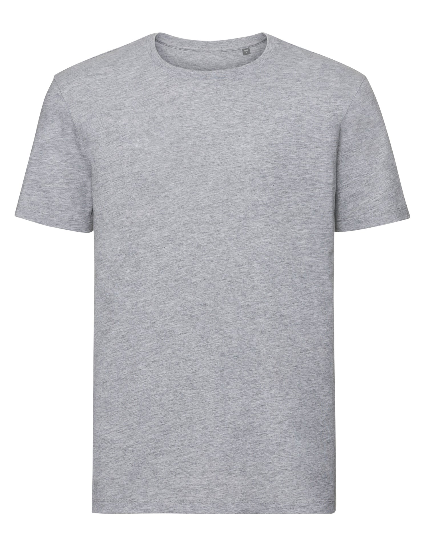 Russell Short Sleeve Collection Russell Short Sleeve Mens Pure Organic T R108M - Light Oxford - Customisable T-Shirt