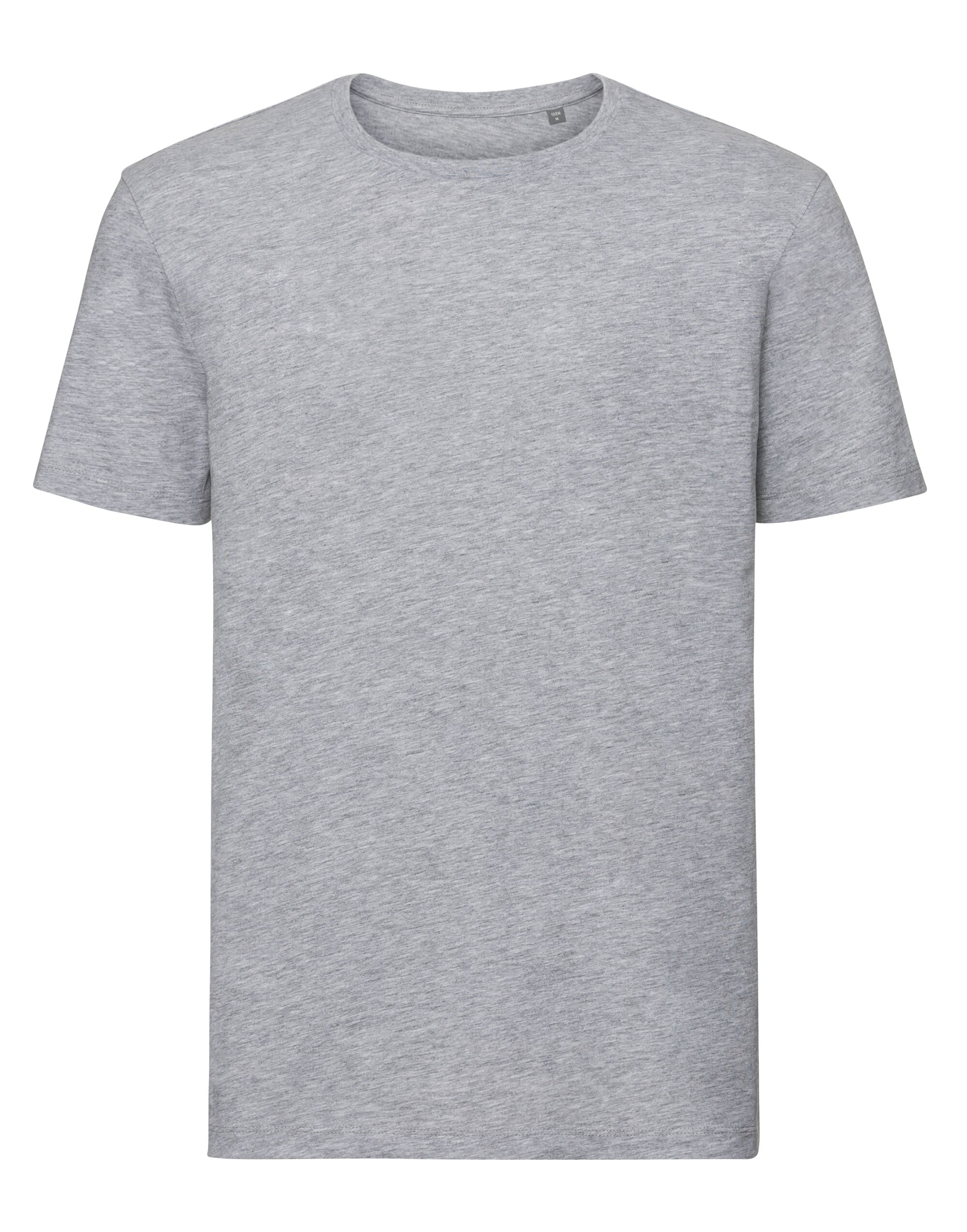 Russell Short Sleeve Collection Russell Short Sleeve Mens Pure Organic T R108M - Light Oxford - Customisable T-Shirt