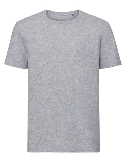 Russell Short Sleeve Collection Russell Short Sleeve Mens Pure Organic T R108M - Light Oxford - Customisable T-Shirt