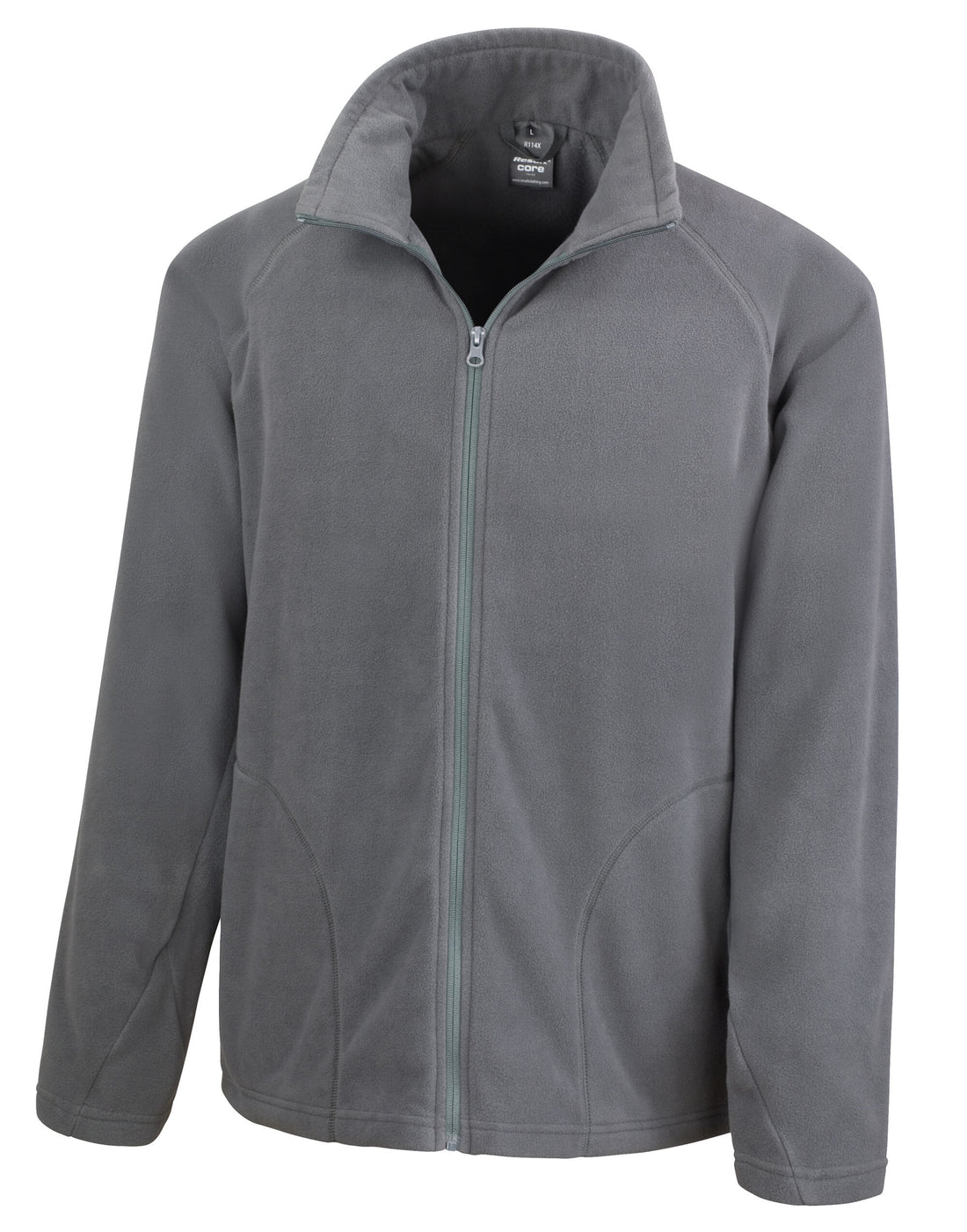 Result Core Mens Microfleece Jacket R114X - Charcoal - Customisable Jacket