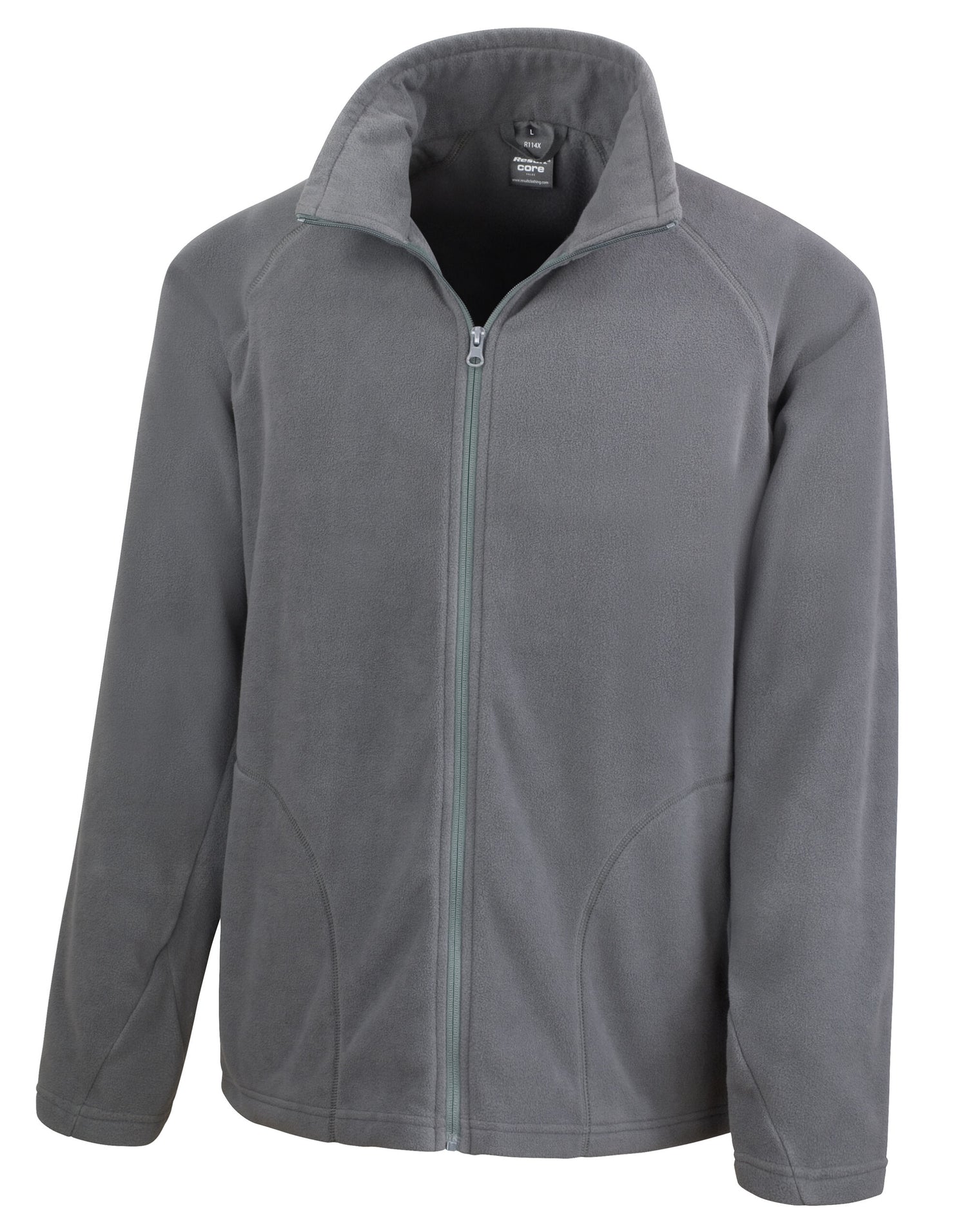 Result Core Mens Microfleece Jacket R114X - Charcoal - Customisable Jacket
