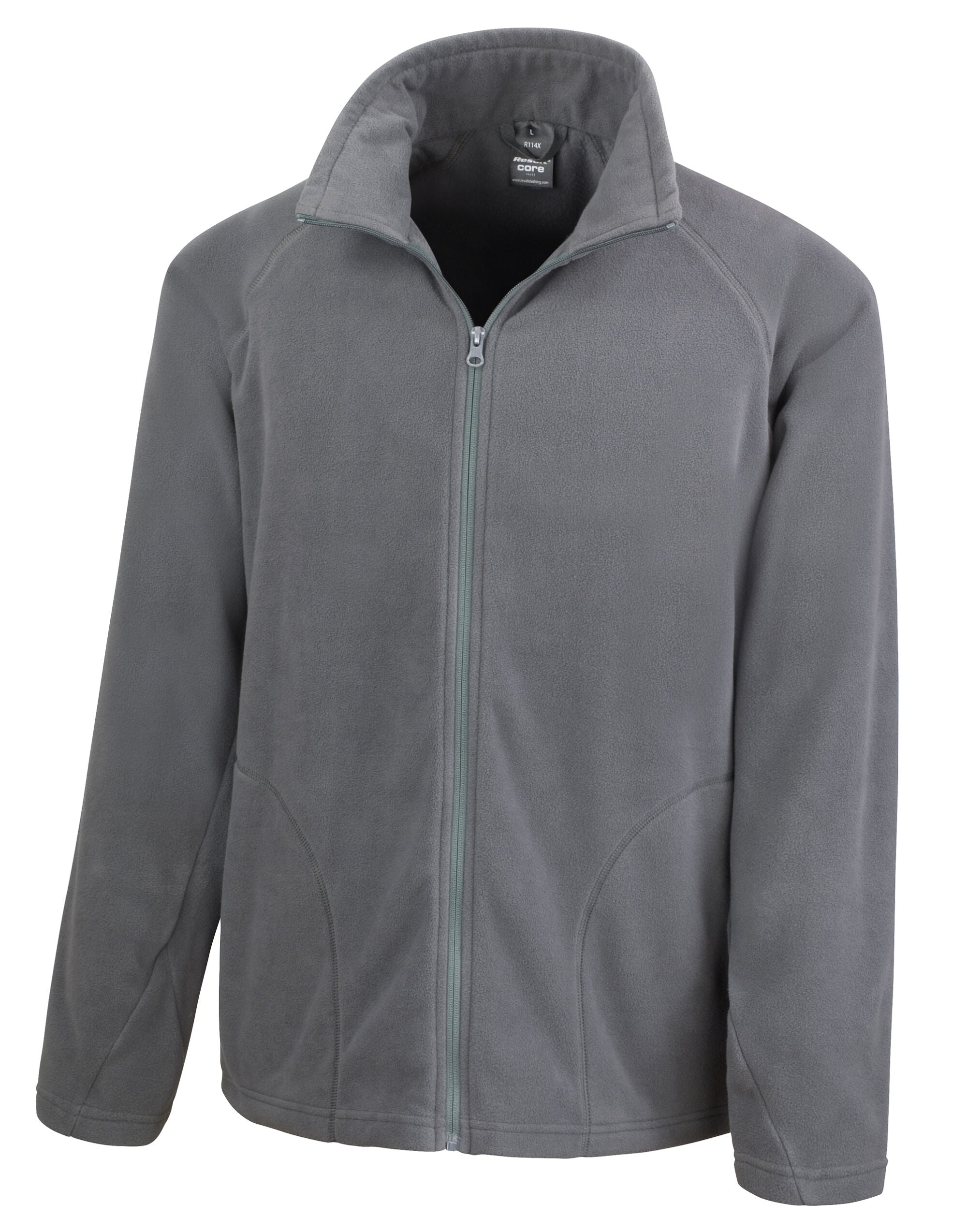 Result Core Mens Microfleece Jacket R114X - Charcoal - Customisable Jacket