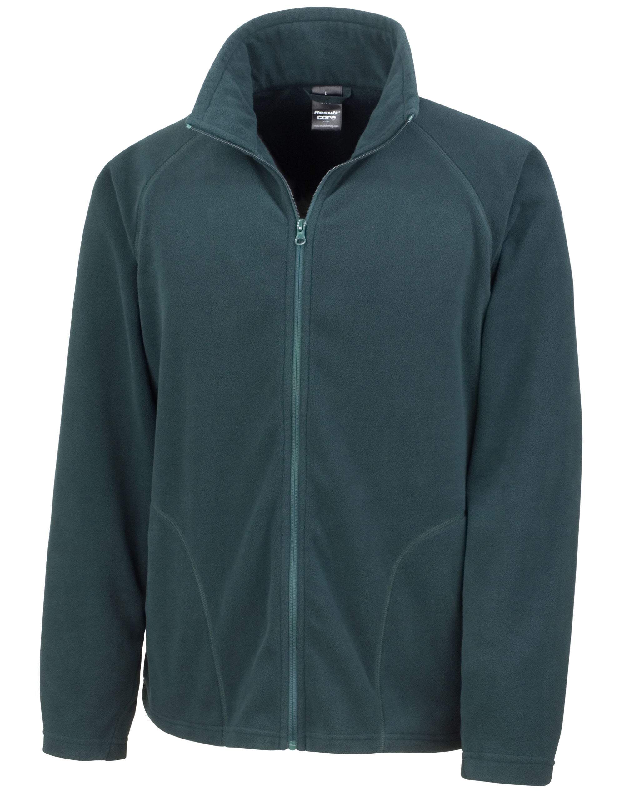 Result Core Mens Microfleece Jacket R114X - Forest Green - Customisable Jacket