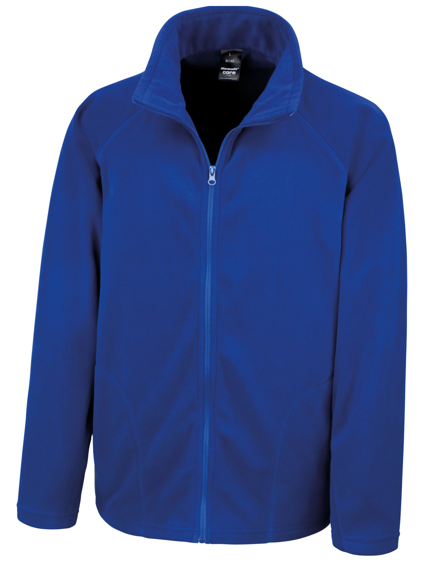 Result Core Mens Microfleece Jacket R114X - Royal Blue - Customisable Jacket