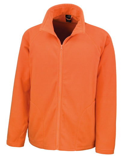 Result Core Mens Microfleece Jacket R114X - Orange - Customisable Jacket