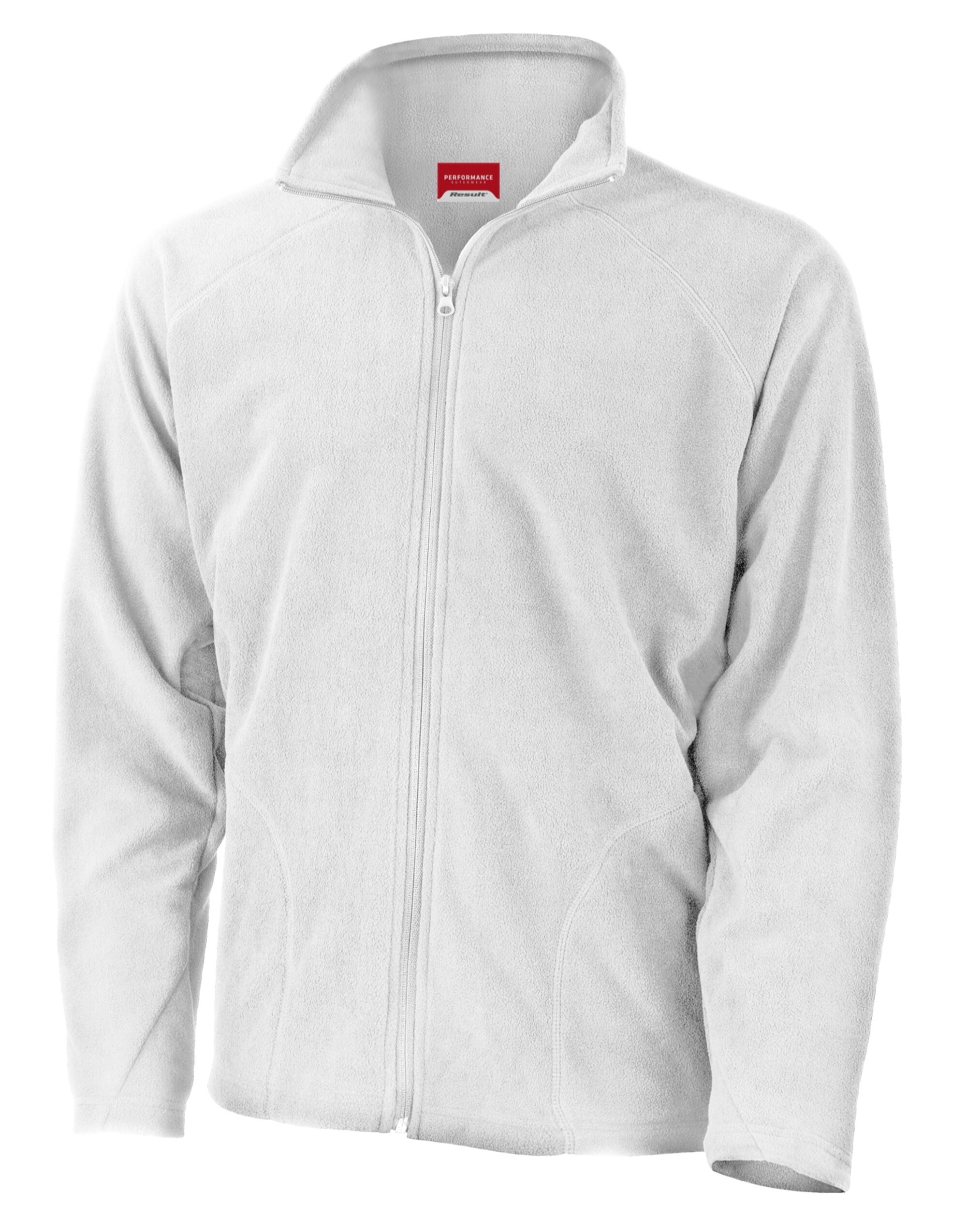 Result Core Mens Microfleece Jacket R114X - White - Customisable Jacket
