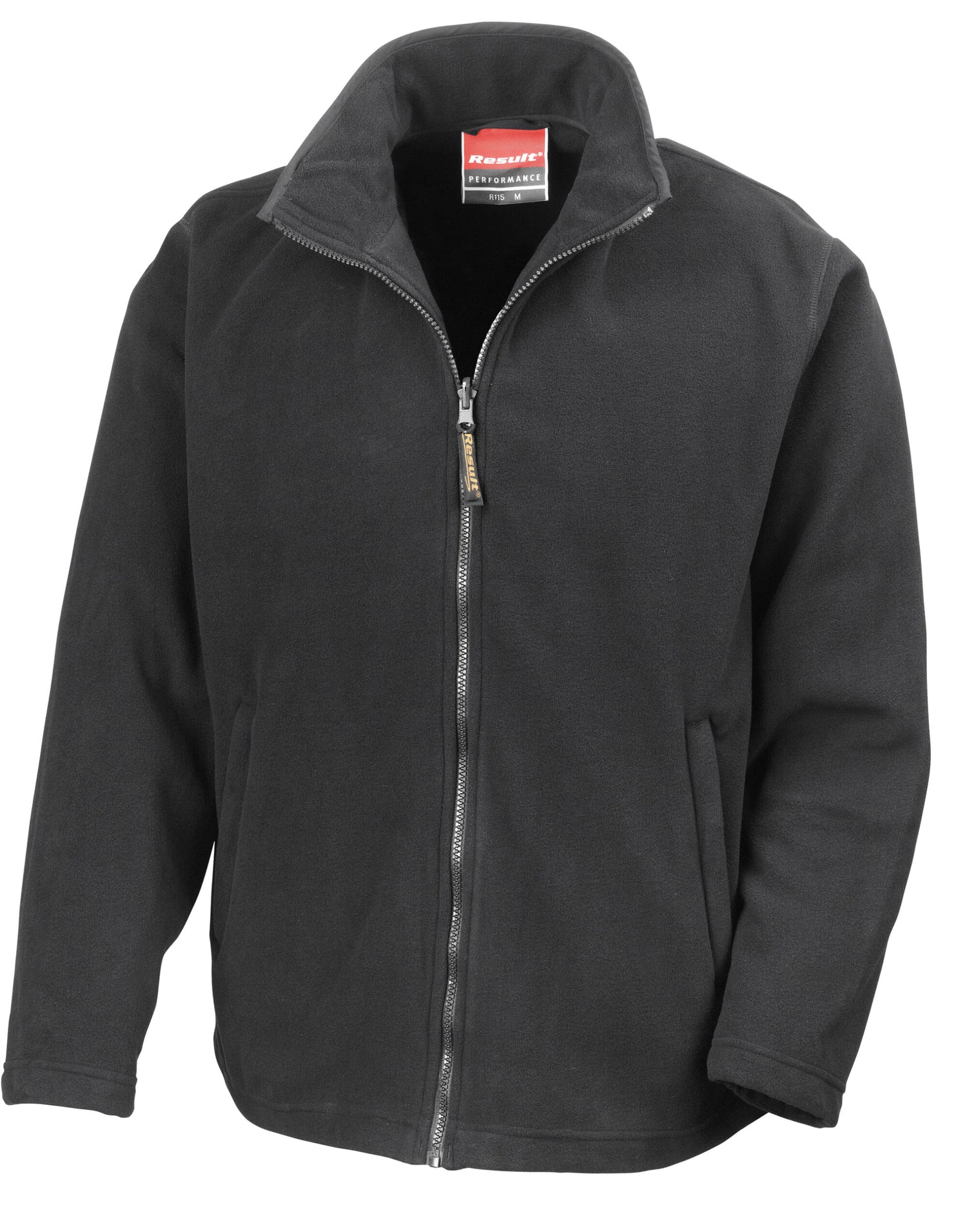 Result Mens Horizon Microfleece Jacket R115M - Black - Customisable Jacket