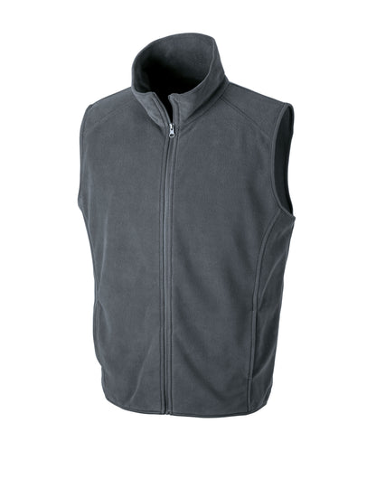 Result Microfleece Gilet r116x - Charcoal - Customisable Bodywarmers