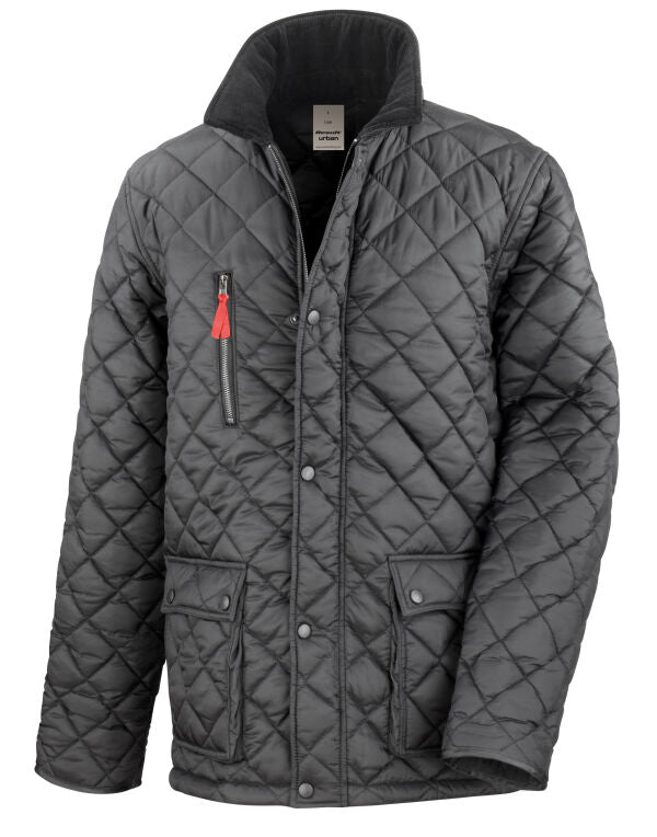 Result Urban Cheltenham Gold Jacket R196X - Black - Customisable Jacket
