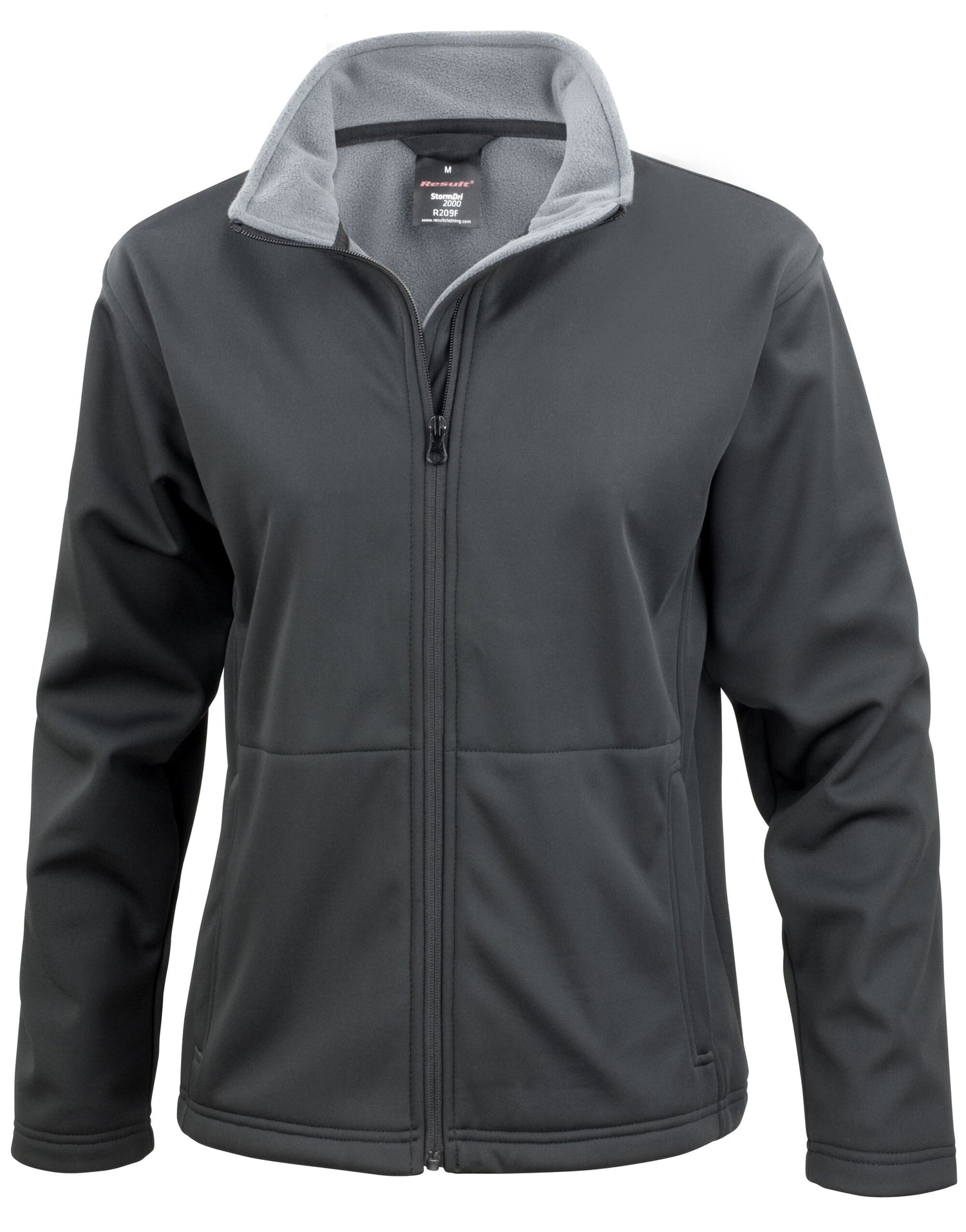Result Core Ladies Soft Shell Jacket R209F - Black - Customisable Jacket