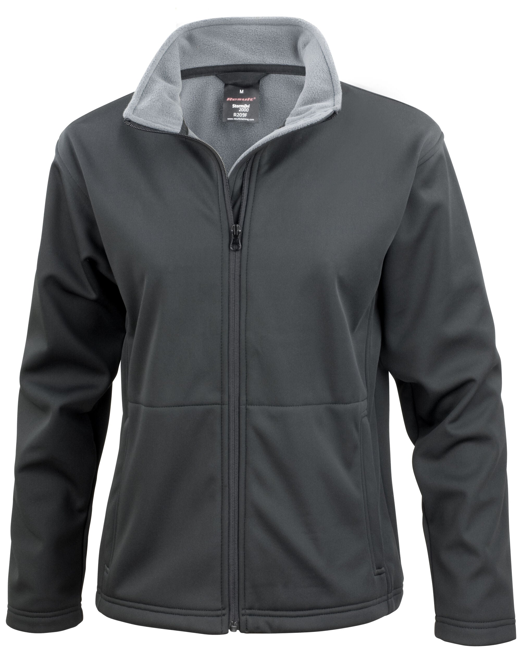 Result Core Ladies Soft Shell Jacket R209F - Black - Customisable Jacket