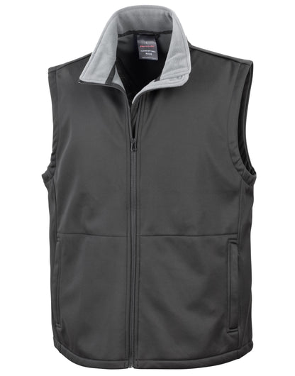 Result Core Soft Shell Bodywarmer R214X - Black - Customisable Bodywarmers