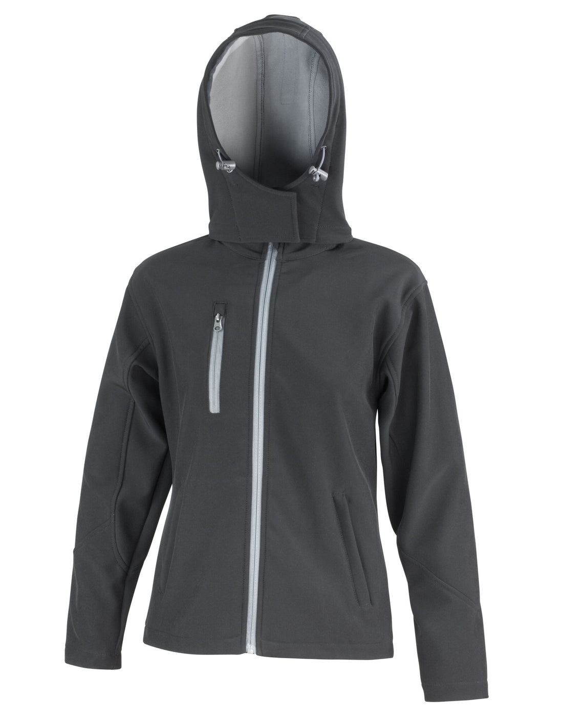 Result Core Women Peformance Hood SShell R230F - Black Grey - Customisable Jacket