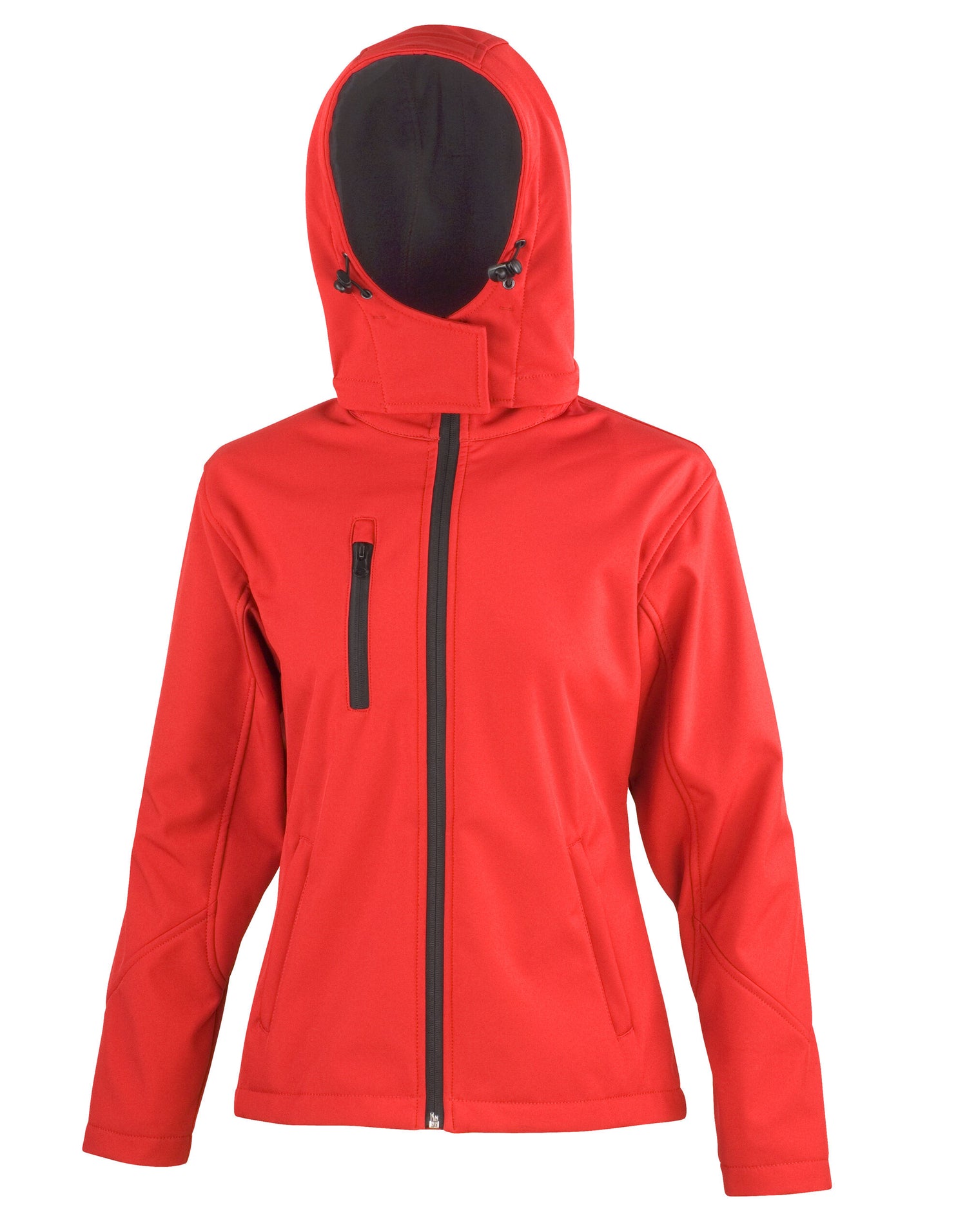 Result Core Women Peformance Hood SShell R230F - Red Black - Customisable Jacket