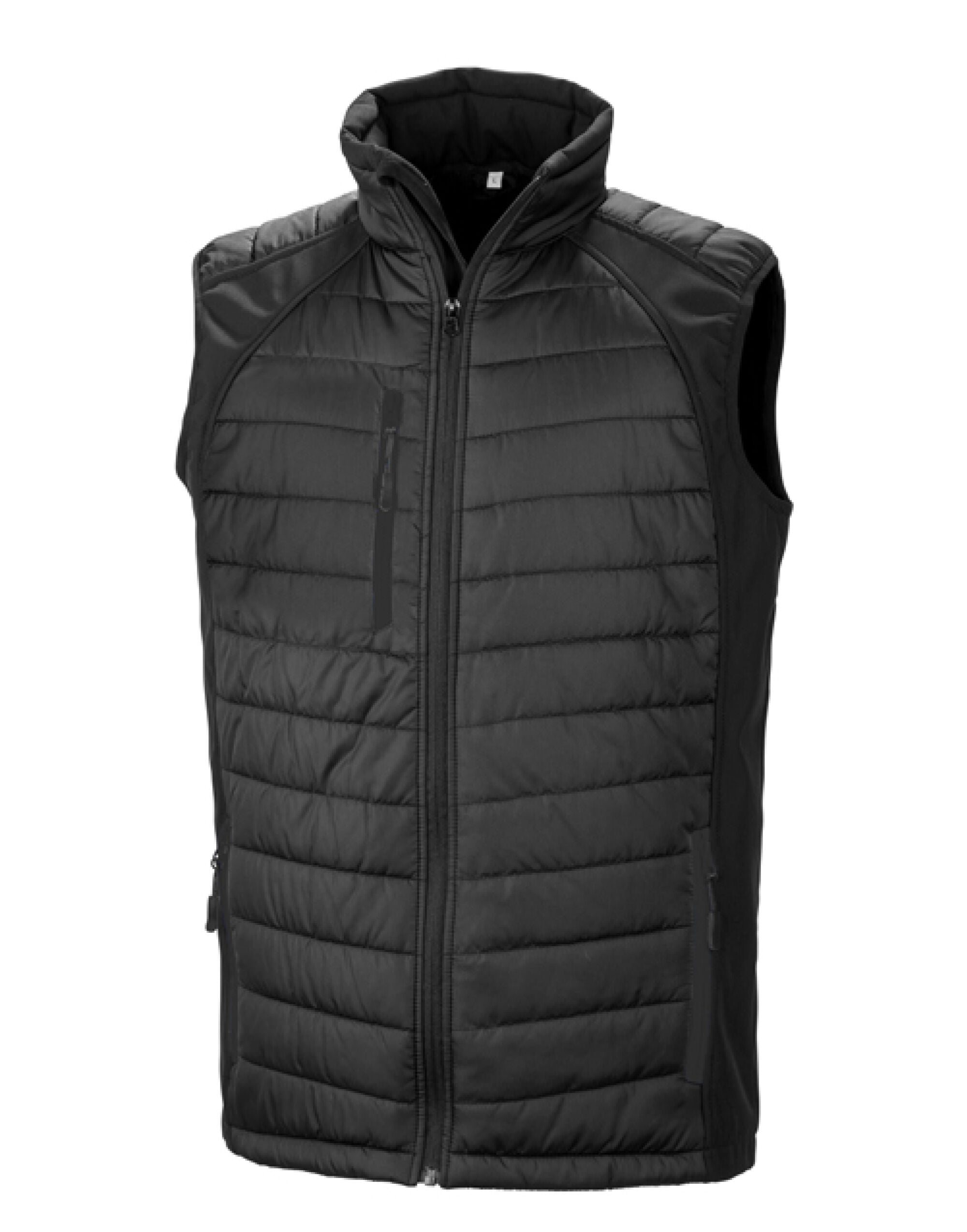 Result Black Compass Softshell Gilet R238X - Black Black - Customisable Bodywarmers