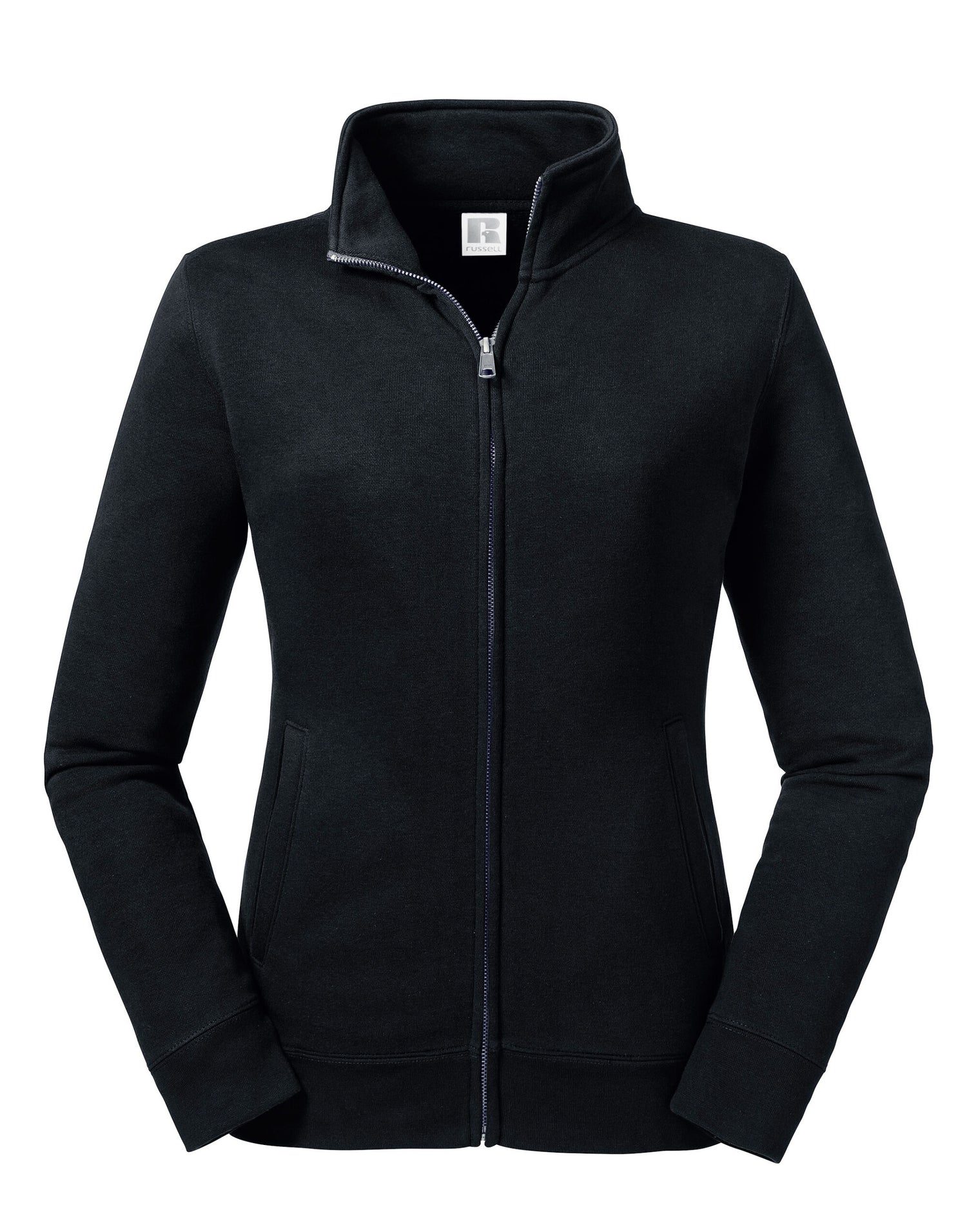Russell Collection Russell Ladies Authentic Sweat Jacket R267F - Black - Customisable Jacket