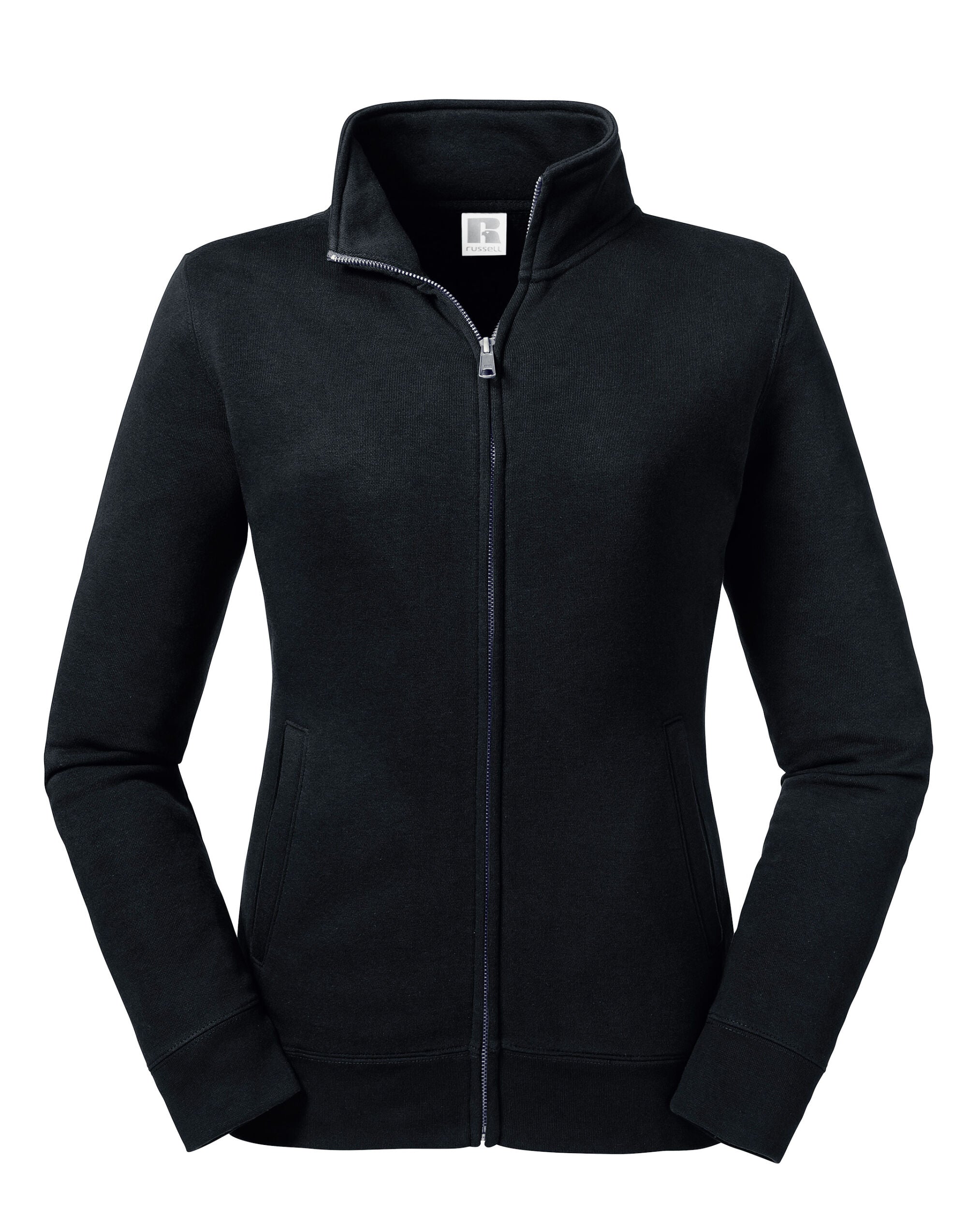 Russell Collection Russell Ladies Authentic Sweat Jacket R267F - Black - Customisable Jacket