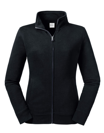 Russell Collection Russell Ladies Authentic Sweat Jacket R267F - Black - Customisable Jacket