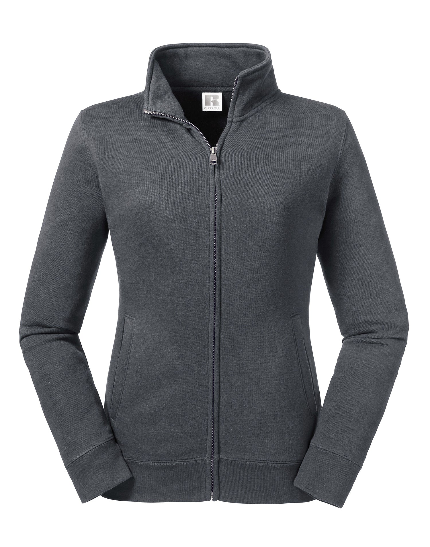 Russell Collection Russell Ladies Authentic Sweat Jacket R267F - Convoy Grey - Customisable Jacket