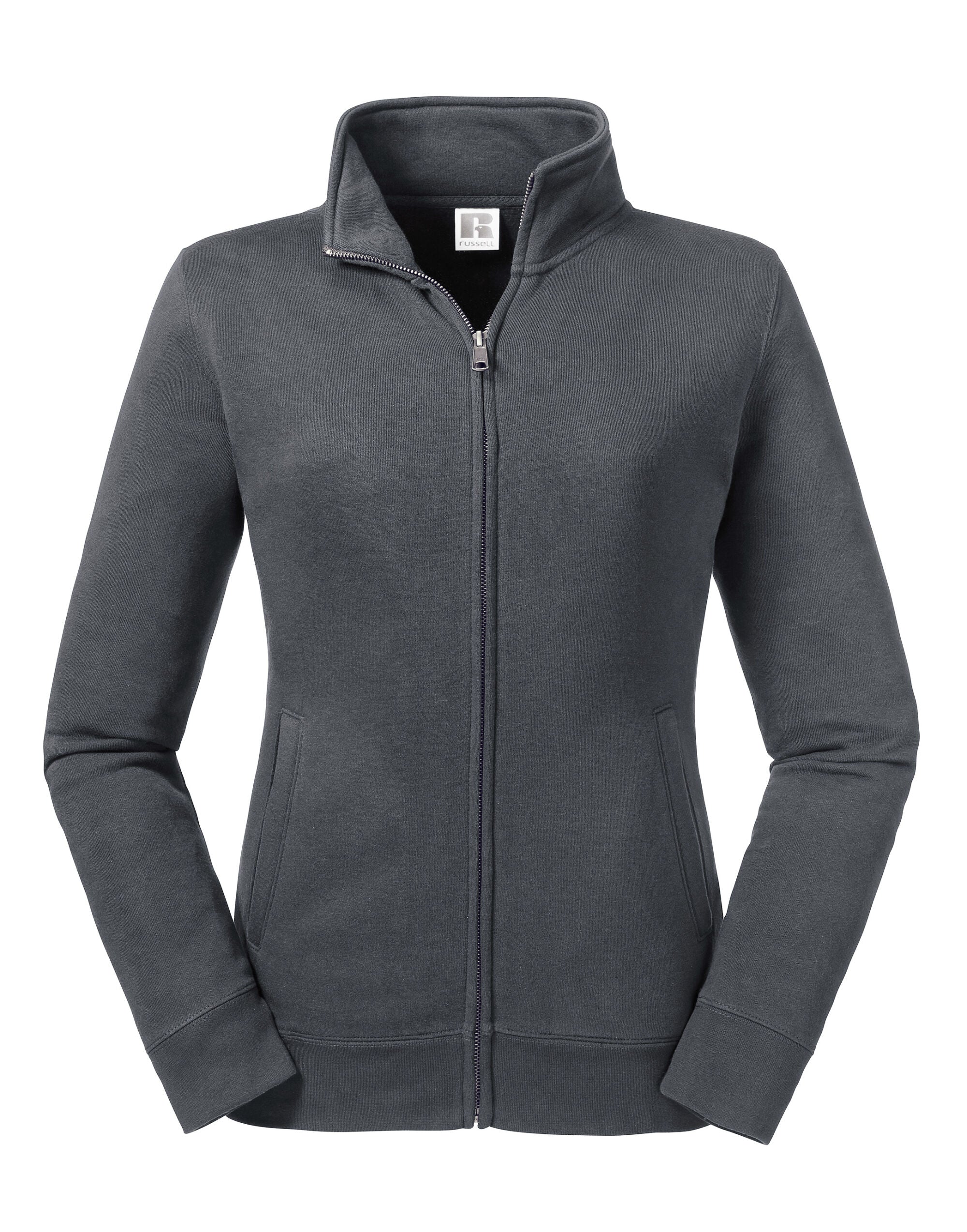 Russell Collection Russell Ladies Authentic Sweat Jacket R267F - Convoy Grey - Customisable Jacket