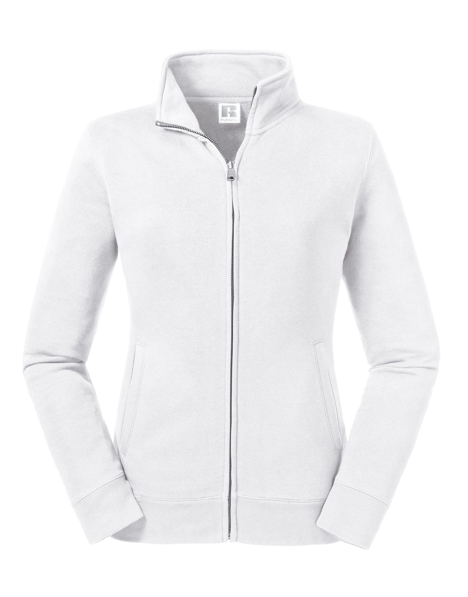 Russell Collection Russell Ladies Authentic Sweat Jacket R267F - White - Customisable Jacket