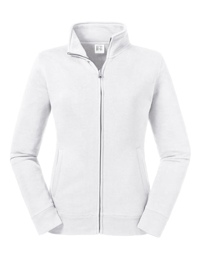 Russell Collection Russell Ladies Authentic Sweat Jacket R267F - White - Customisable Jacket