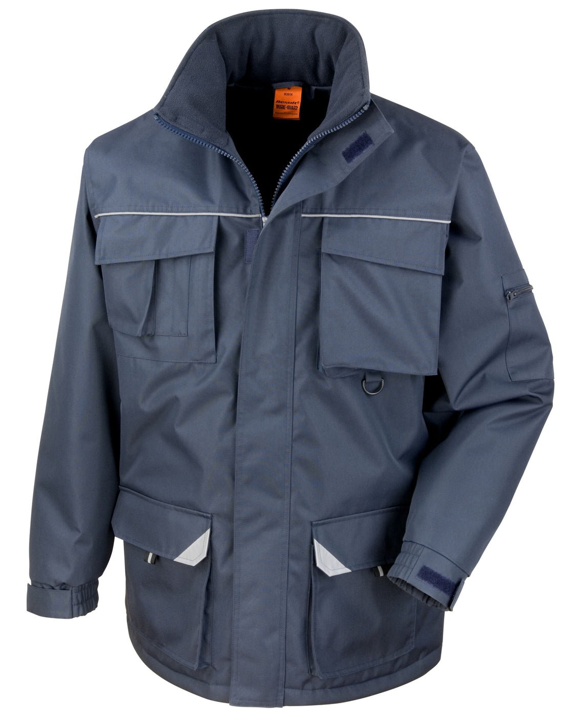 Result Workguard Sabre Long Coat R301X - Navy - Customisable Jacket