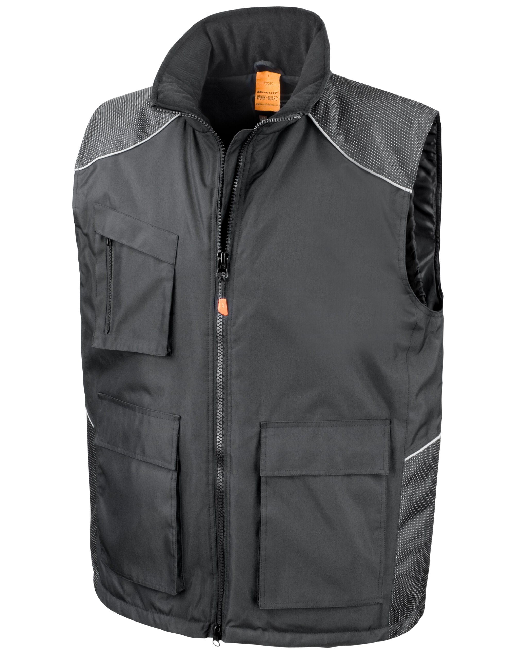 Result Workguard Vostex Bodywarmer R306X - Black - Customisable Bodywarmers