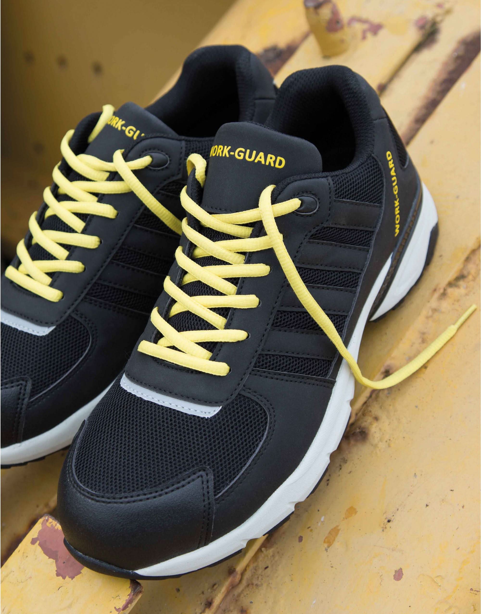Result Workguard LWeight Safety Trainer R348X - Black Grey - Customisable Trainers