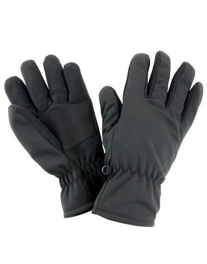 Result Winter Softshell Thermal Glove R364X - Black - Customisable Gloves