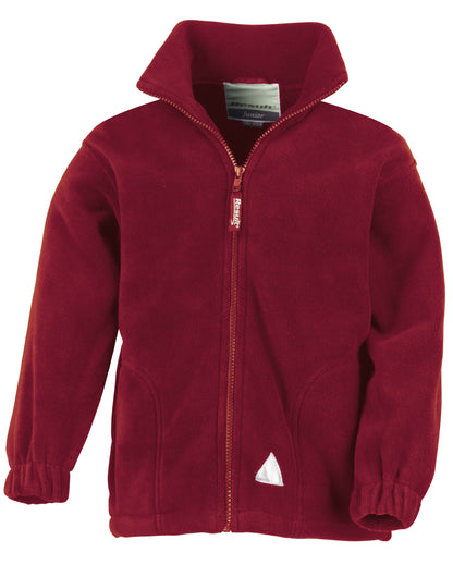 Result Junior Polartherm Jacket R36JY - Burgundy - Customisable Jacket