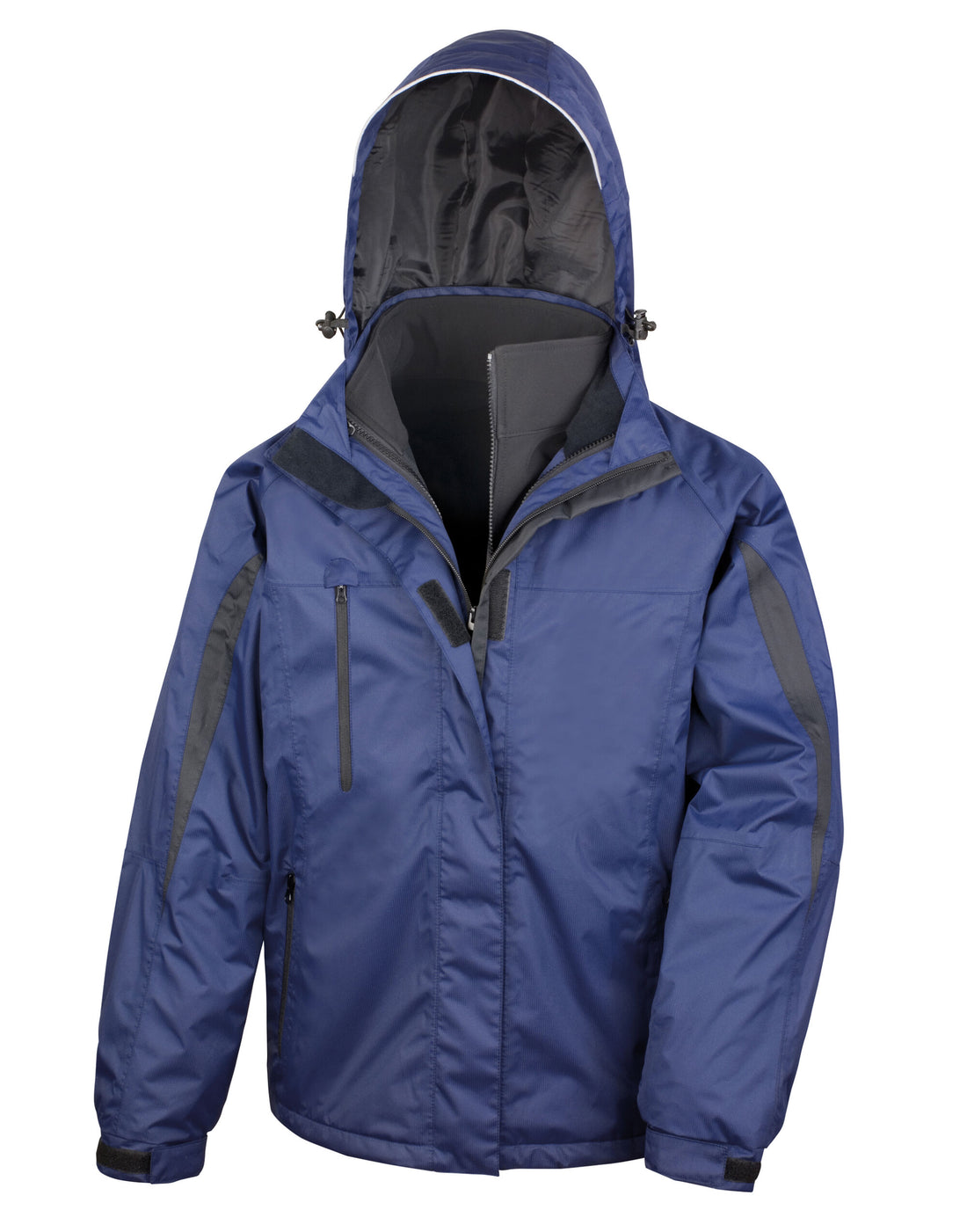 Result Mens 3 In 1 Journey Jacket R400M - Navy Black - Customisable Jacket