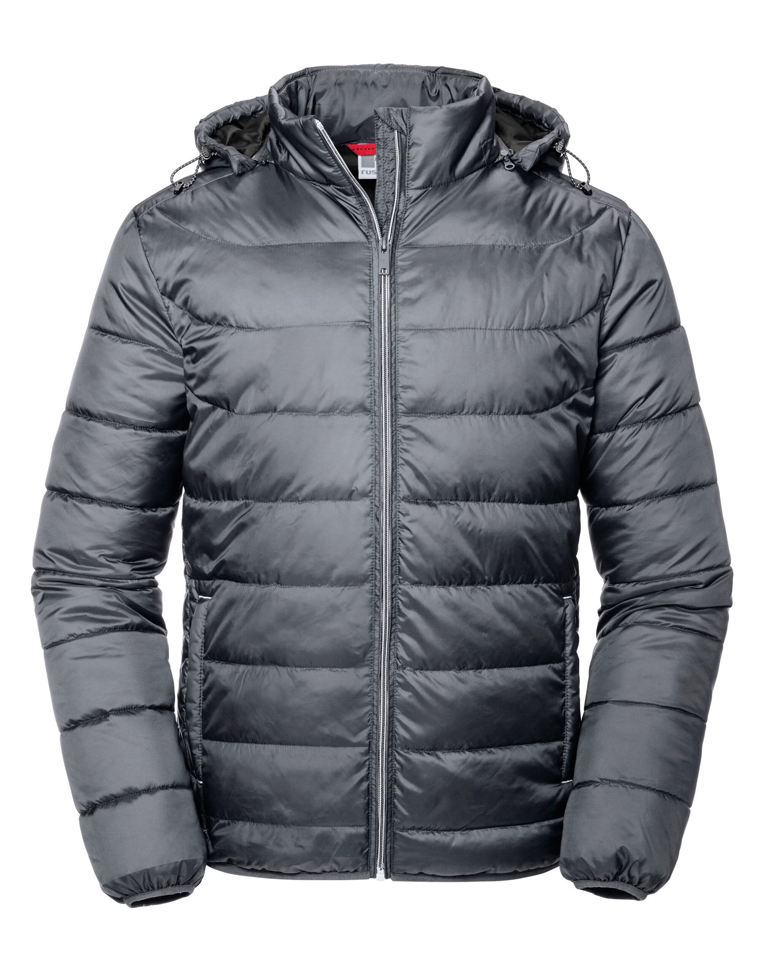 Russell Collection Russell Mens Hooded Nano Jacket R440M - Iron Grey - Customisable Jacket