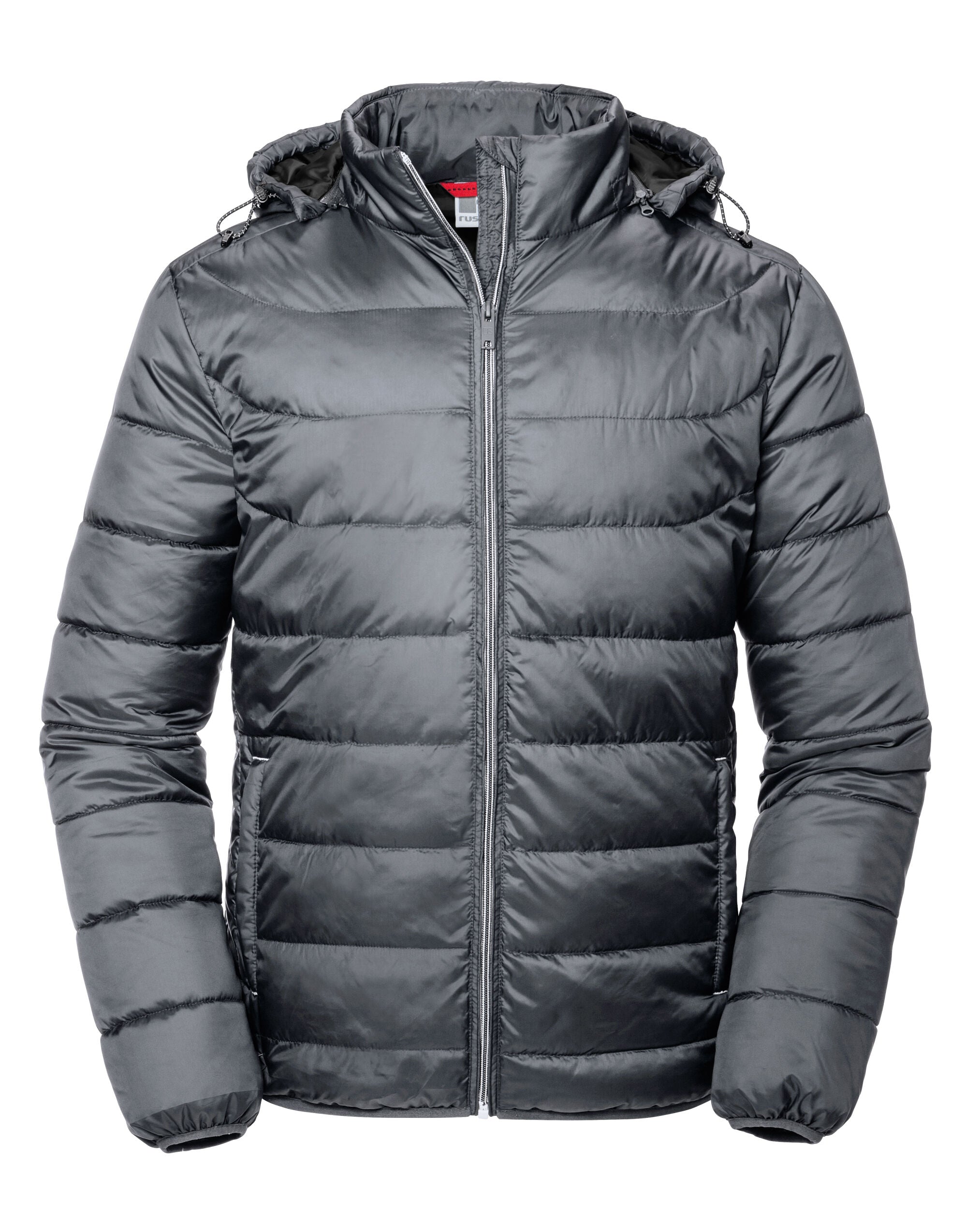 Russell Collection Russell Mens Hooded Nano Jacket R440M - Iron Grey - Customisable Jacket