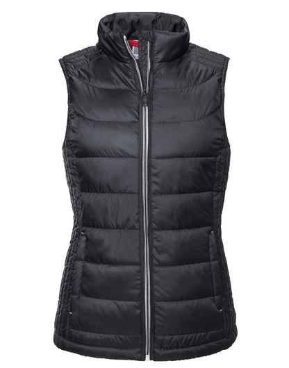 Russell Collection Russell Ladies Nano Bodywarmer R441F - Black - Customisable Bodywarmers