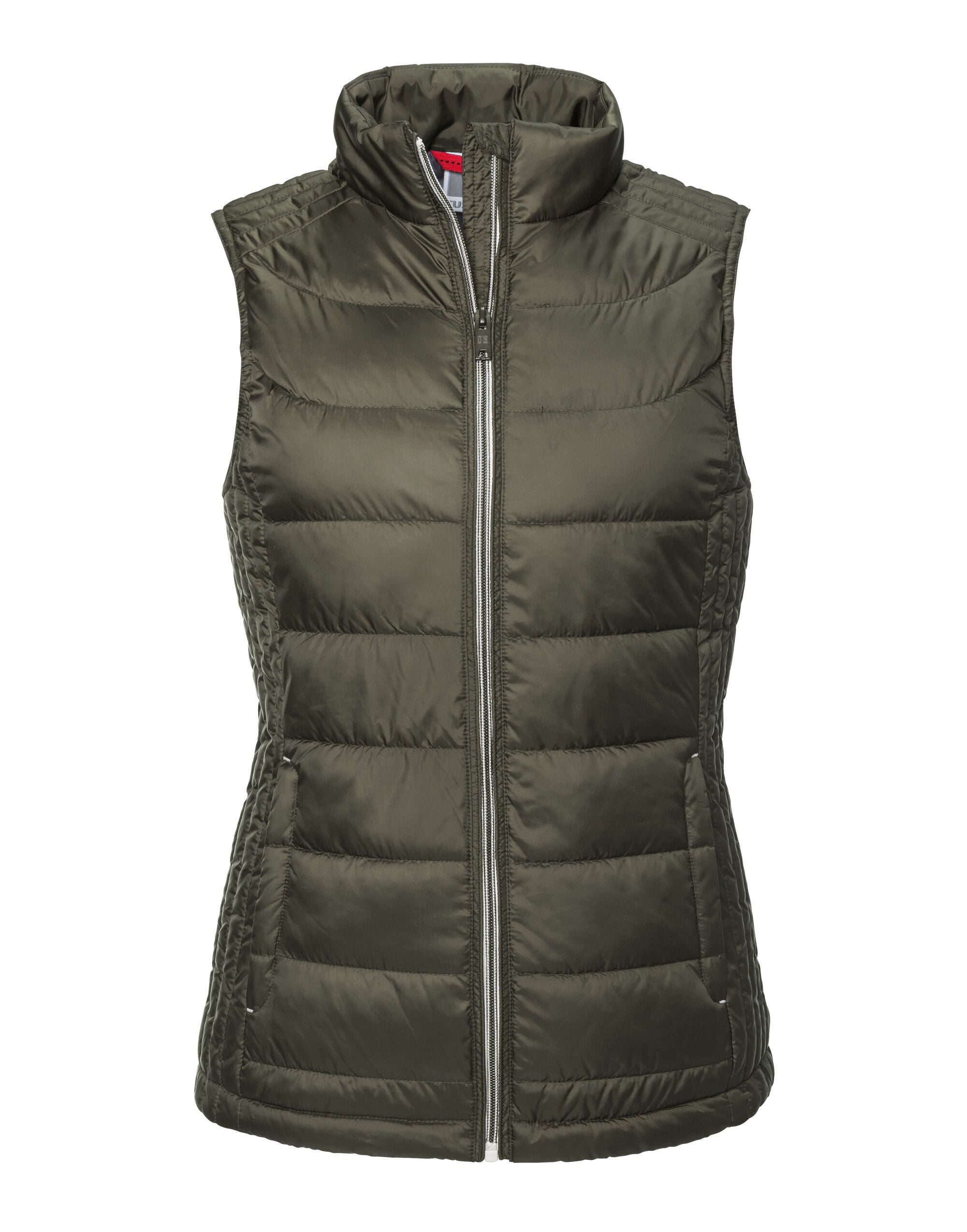 Russell Collection Russell Ladies Nano Bodywarmer R441F - Dark Olive - Customisable Bodywarmers