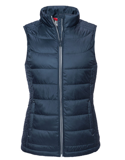 Russell Collection Russell Ladies Nano Bodywarmer R441F - French Navy - Customisable Bodywarmers