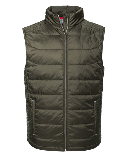 Russell Collection Russell Mens Nano Bodywarmer R441M - Dark Olive - Customisable Bodywarmers