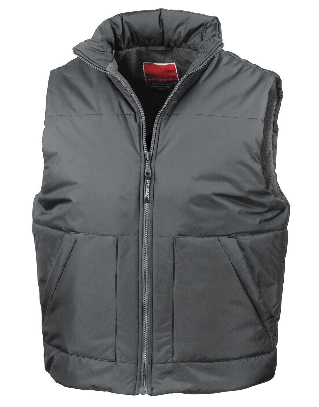 Result Fleece Lined Bodywarmer R44X - Dark Grey - Customisable Bodywarmers
