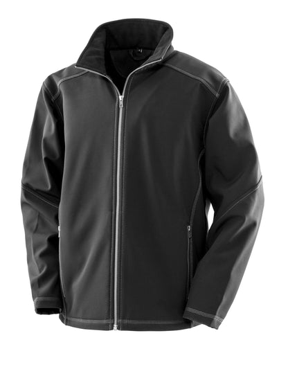 Result Workguard Mens Softshell R455M - Black - Customisable Softshell Jacket