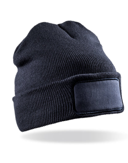 Result Winter Double Knit Printer Beanie rc027x - Navy O S - Customisable Caps