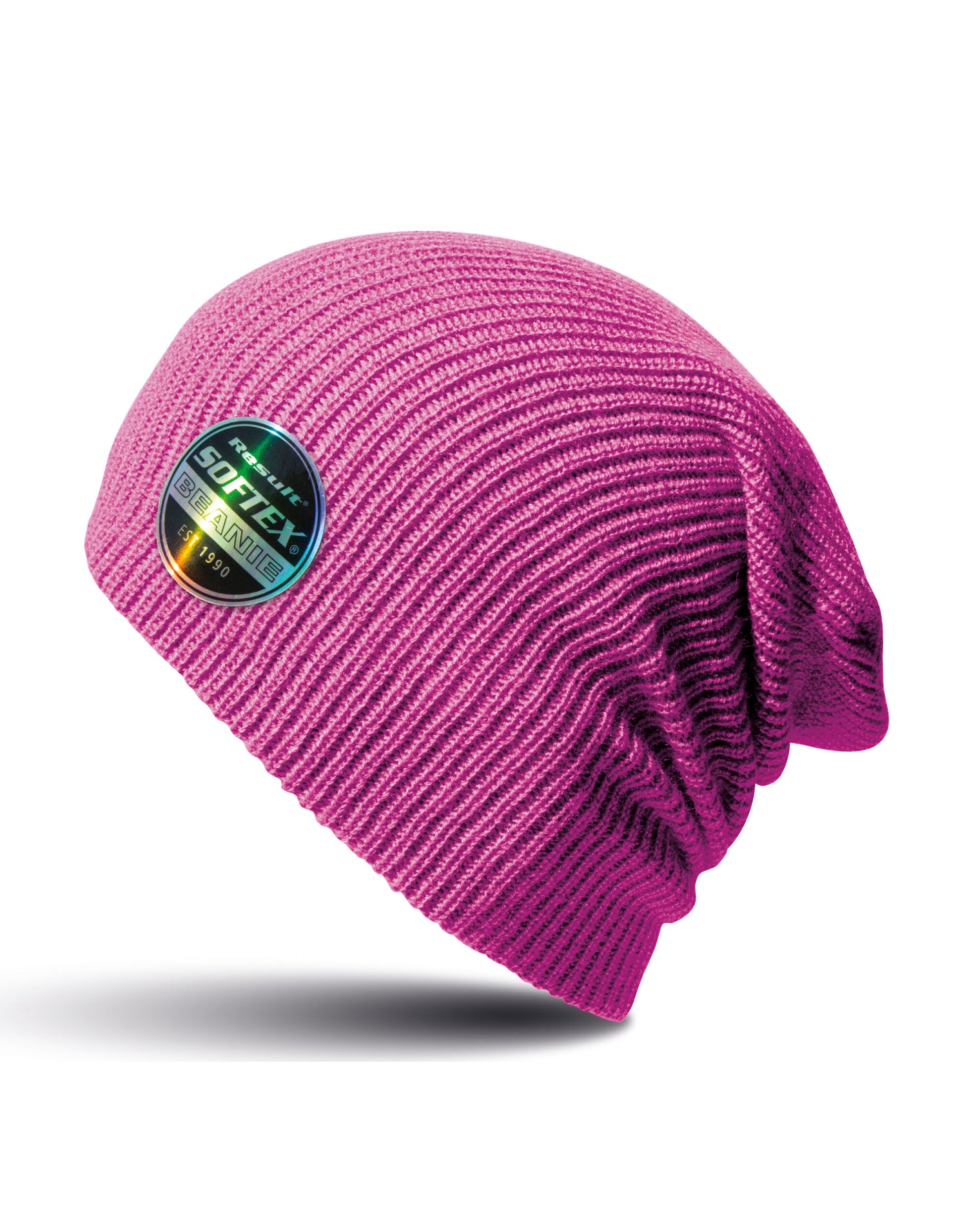 Result Core Softex Beanie Hat rc031x - Fuchsia O S - Customisable Hats